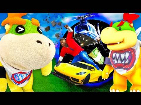 Видео: Баузер-младший играет в Гранд Кража Авто: с МОДС! (GTA V)