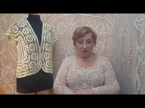 Видео: Жакет "Вологда". Мастер-класс по вязанию крючком от О. С. Литвиной.