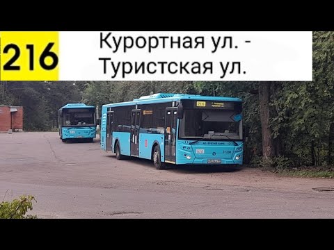 Видео: Автобус 216. Курортная ул. - Туристская улица