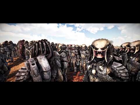 Видео: Ultimate Epic Battle Simulator - Aliens vs Predators ( Чужие vs Хищники)
