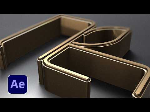 Видео: Вступление к логотипу Cinematic 3D Stroke в After Effects | Без плагинов