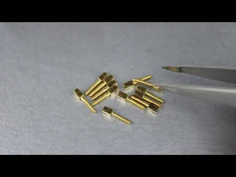 Видео: Стоматологические штифты анкерные латунные позолоченные М3. Стома-Лэнд