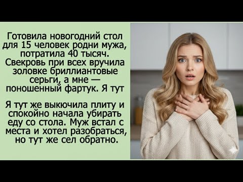 Видео: После поступка свекрови я тут же выключила плиту и спокойно начала убирать еду со стола