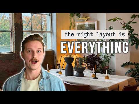 Видео: Мини-преображение гостиной в стиле лофт с открытой планировкой БЕСПЛАТНО!