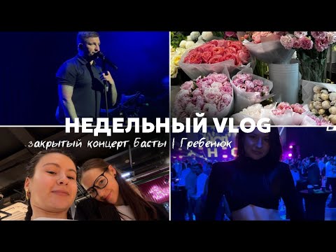 Видео: Закрытый концерт Басты | НСП Гребенюка // недельный VLOG о жизни в Москве!