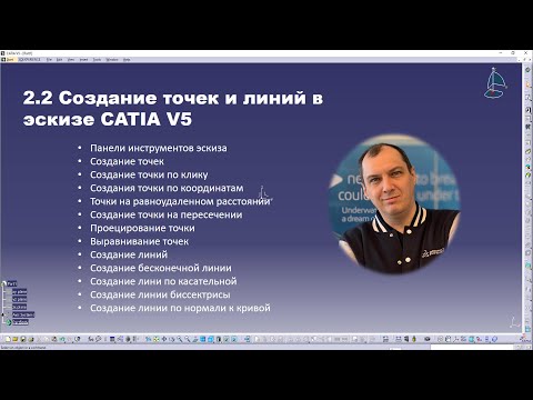 Видео: 2.2 Создание точек и линий в эскизе