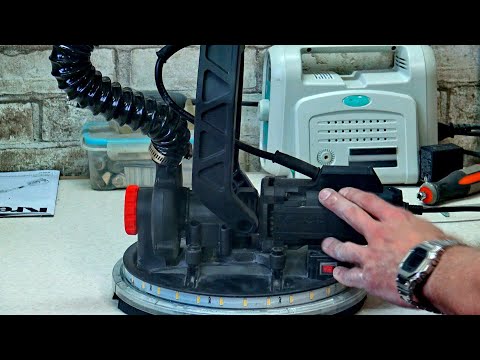 Видео: Когда работа в радость. Шлифмашина для стен и потолков KRESS KU 630
