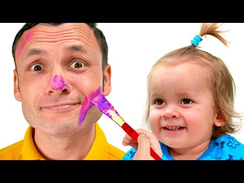 Видео: Поиграем в кисти и краски: Майя и Маша