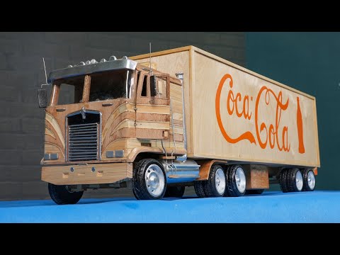 Видео: Как сделать прицеп KENWORTH K100 1986 года из дерева