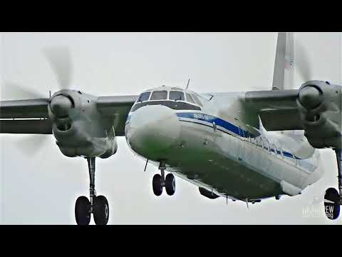 Видео: Ан-26 ворвался в Шереметьево. Редкий 40-летний самолет в деле