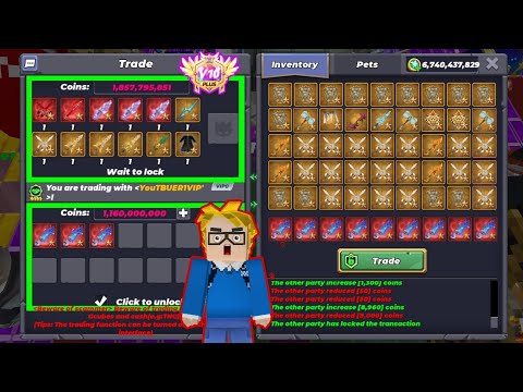 Видео: Обмен редкого меча «Экскалибур синего пламени» за плату🤑 Самый крупный выигрышный обмен в истории...