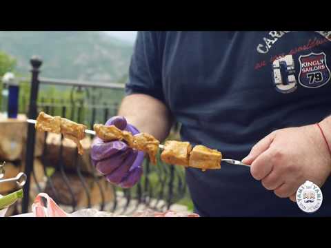 Видео: Барбекю, Мясо на шампуре, маринованное, невероятно сочное и нежное - SUB - Yami Yami