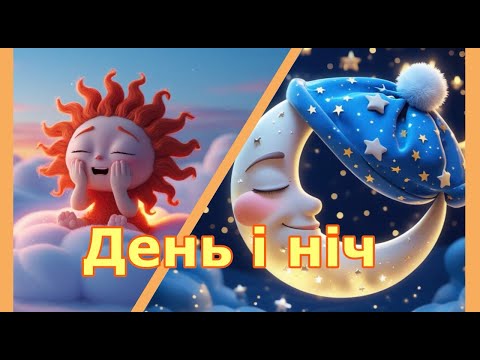 Видео: Частини доби для дітей: ранок, день, вечір, ніч | Навчальний мультфільм з пісенькою