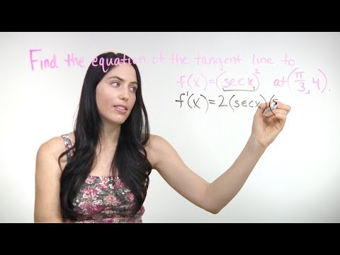 Видео: Как найти уравнение касательной с производными (NancyPi)