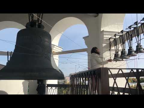 Видео: Звон на колокольне Спасо-Преображенского собора в Нижегородском кремле