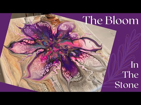 Видео: #212 Коллаборация Bloom In The Stone с Niki D Art | Акриловая заливка | Аннотация | Жидкая живопись