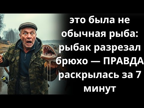 Видео: это была не обычная рыба: рыбак разрезал брюхо — ПРАВДА раскрылась за 7 минут | жизненные истории