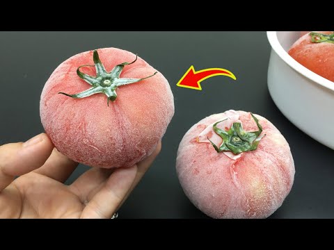 Видео: Заморозьте помидоры правильно. Свежий вкус на несколько месяцев и большая экономия!