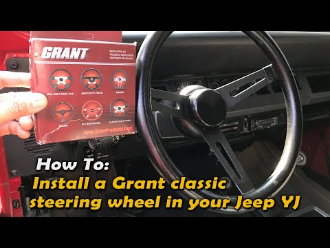 Видео: Как установить руль и гудок Grant на Jeep YJ