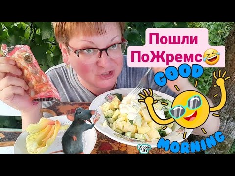 Видео: русский мукбанг/Салат и и копченые свиные уши/обжор и разговоры на камеру/Mukbang/