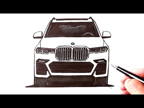 Видео: Как нарисовать машину BMW X7