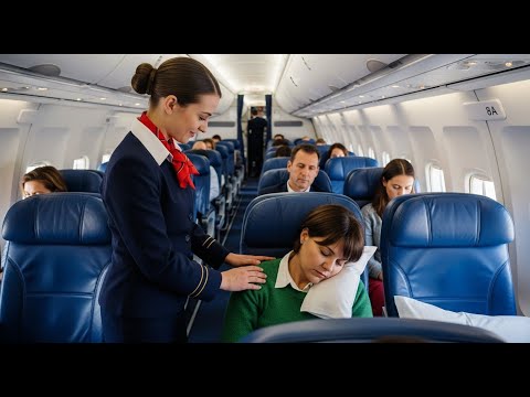 Видео: Она спала на месте 8A — когда капитан спросил, есть ли на борту боевые пилоты