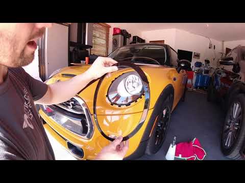 Видео: IG135 2015 Mini Cooper S F56, черные фары и окантовка решетки радиатора
