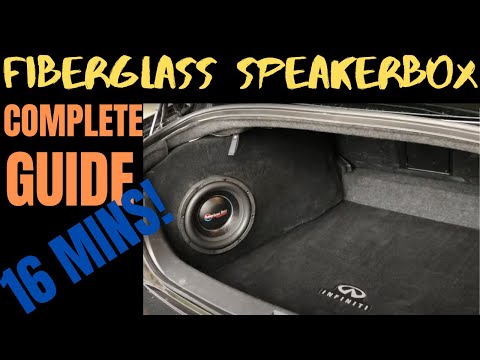 Видео: Как сделать индивидуальный корпус для сабвуфера из стекловолокна для INFINITI Q | Создан для угла...