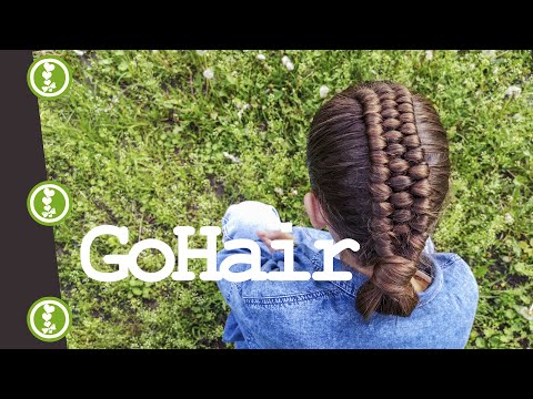 Видео: Коса БЕСКОНЕЧНОСТЬ из 3 прядей с подхватами, голландская // 3 strand INFINITY braid