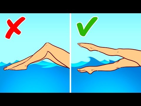 Видео: Как Не Утонуть? 2 Способа от Олимпийских Пловцов