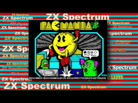 Видео: ZX Spectrum игра Pac-Mania прохождение игры ZX Spectrum