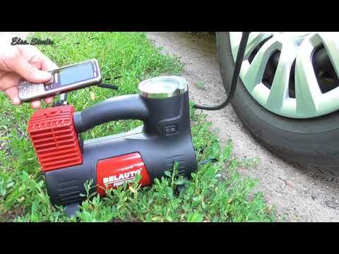 Видео: Тестирование автомобильного компрессора БелАвто Муромец БК43