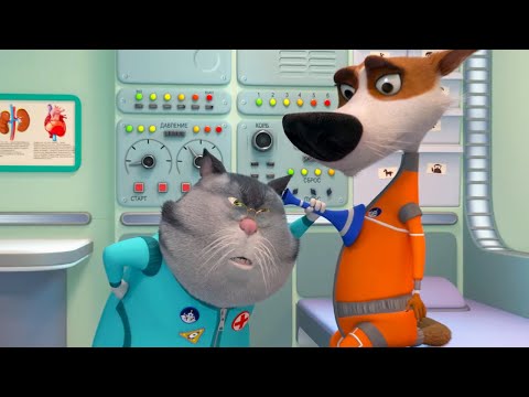 Видео: Белка и Стрелка: Тайны космоса 🌙 Лунные сутки (10 серия) 💥 Развивающий мультфильм для детей