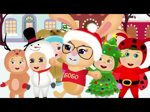 Видео: Потому что Новый год 🍬Кролик БОБО 🍭 Сборник Песенки для детей