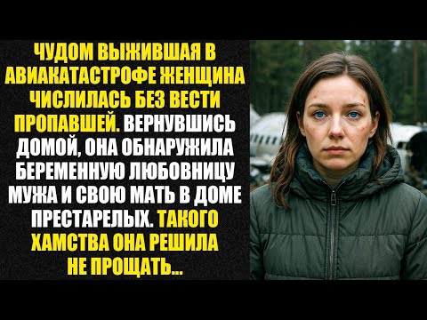 Видео: «Женщина чудом выжила в авиакатастрофе и числилась пропавшей. Но вернувшись домой, она онемела…»