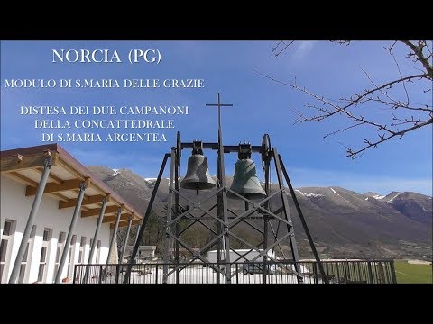 Видео: Два колокола собора Санта-Мария-Арджентеа-ин-Норча (PG) v.620