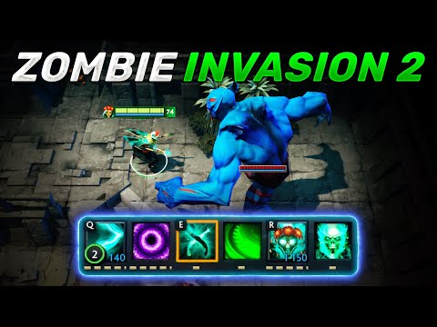 Видео: 85 минут ДЕФАЕМ ЗОМБИ в Дота 2 Zombie Invasion 2