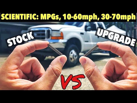 Видео: 2001 F350 7.3 PowerStroke — тест расхода топлива на милю (MPG) — штатная версия против модернизир...