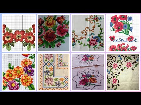 Видео: 100+ потрясающих и элегантных цветочных схем для вышивки крестом || Charsuti Kerhai Ideas For Eve...