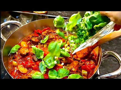 Видео: Домашняя Лапша и Овощной Рататуй с куриным филее К ЭЛИНЕ 🎥Архив