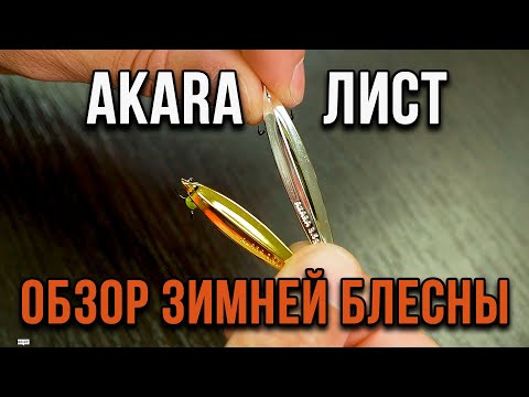 Видео: Зимняя блесна Лист. Обзор и приемы игры