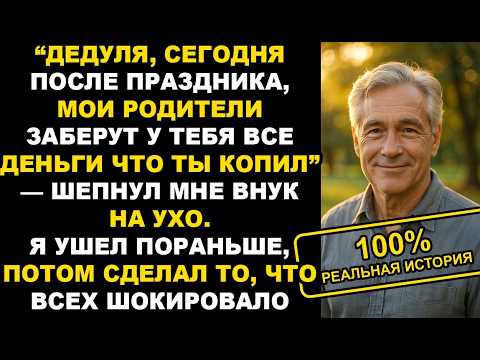 Видео: Дедуля, сегодня вечером мои родители заберут у тебя всё, — шепнул мне внук на ухо… История из жизни