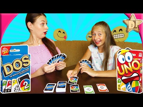 Видео: Новая КАРТОЧНАЯ ИГРА DOS друг UNO. Кто первый наберёт 200 очков? Правила игры ДОС от Mattel Games