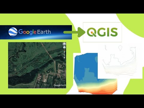 Видео: Из Google Earth в QGIS - Создание горизонталей рельефа в SHP