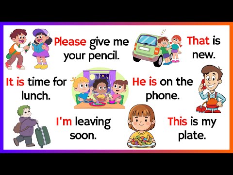 Видео: Говорите по-английски с детьми | Разговорный английский для детей | Повседневные английские предл...