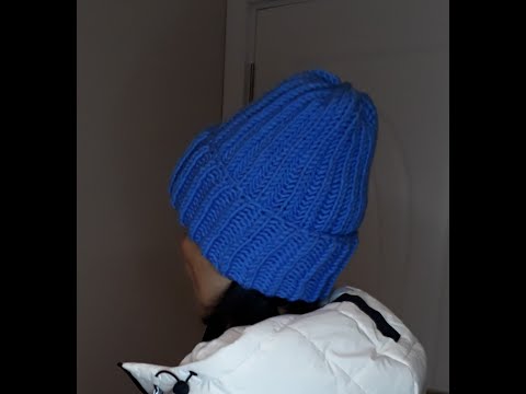 Видео: Шапка -  тыковка английской резинкой