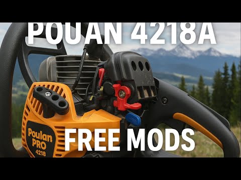 Видео: Poulan 4218A БЕСПЛАТНЫЕ моды Что я сделал, чтобы заставить его работать.