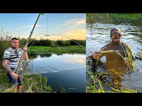 Видео: ПОДВОДНАЯ ОХОТА! РЫБАЛКА НА ПАУК!