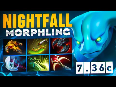 Видео: НЕВЕРОЯТНАЯ ИГРА НАЙТФОЛА НА МОРФЕ🔥| Nightfall Morphling 7.36c
