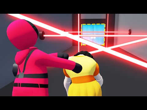 Видео: КВАДРАТ И КУКЛА БЕГУТ С ТЮРЬМЫ ИГРА КАЛЬМАРА HUMAN FALL FLAT пластилиновые Квадрат Володя и Кукла